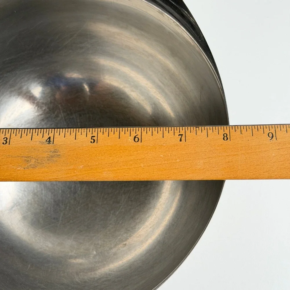 Vintage 1985 Michael Graves Design‎ Stainless Steel Footed Mixing Bowl Italian
